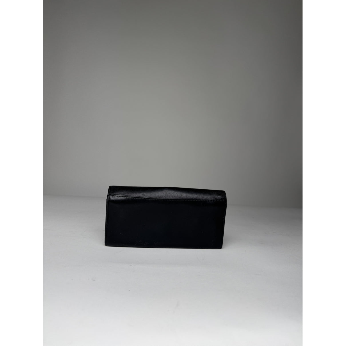 Celine Triomphe Black Leather Wallet image 2