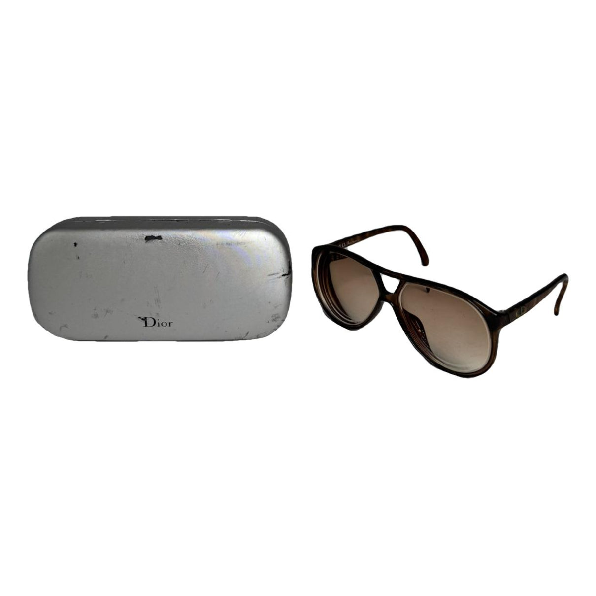 Dior Brown Plastic Sunglasses image 1