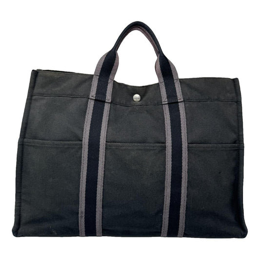Hermès Black Cotton Handbag image 1