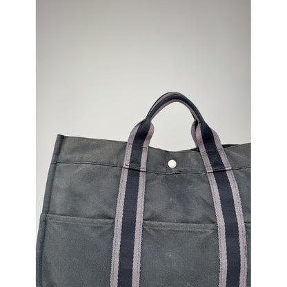 Hermès Black Cotton Handbag image 3