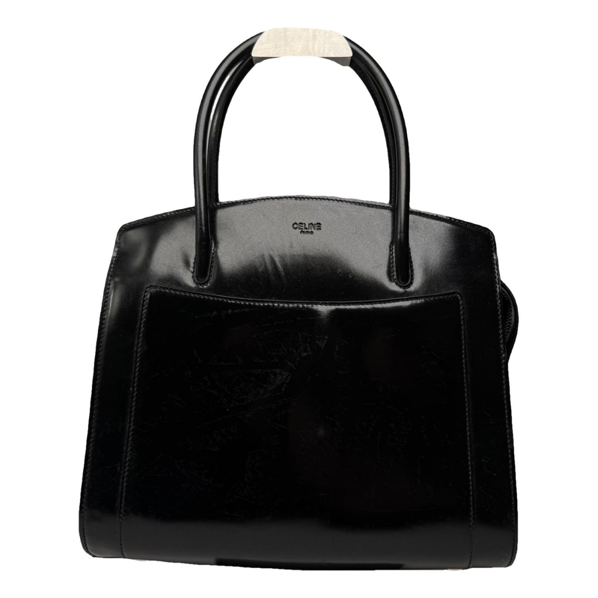 Celine Trapèze Black Patent Leather Handbag image 1