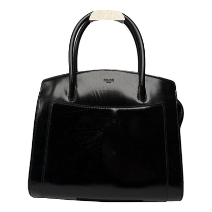 Celine Trapèze Black Patent Leather Handbag image 1