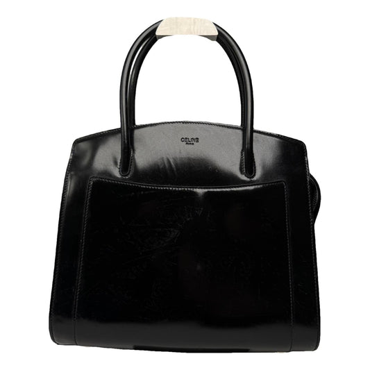 Celine Trapèze Black Patent Leather Handbag image 1