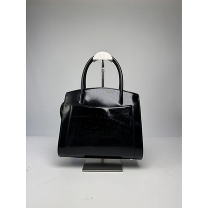 Celine Trapèze Black Patent Leather Handbag image 4