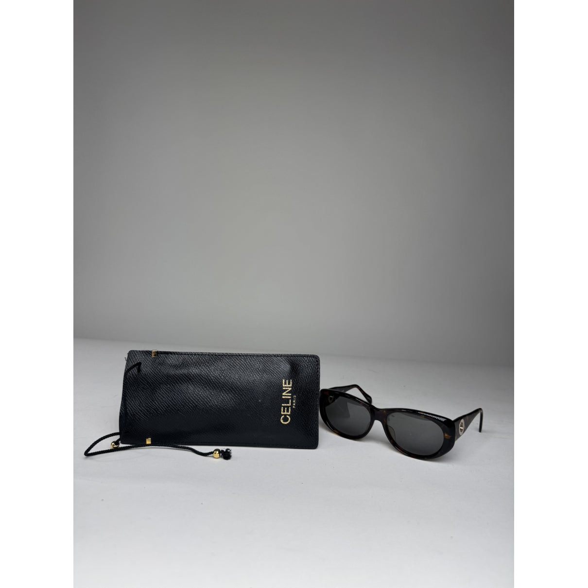 Celine Black Plastic Sunglasses image 4