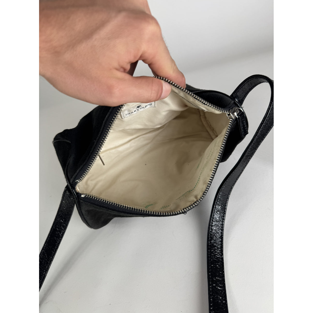 Courrèges Black Exotic Leathers Handbag image 3