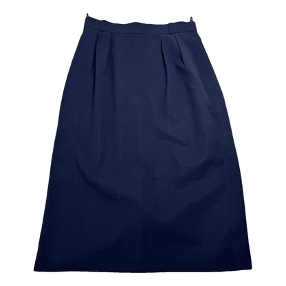 Dior Navy Wool Skirt image 1