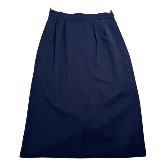 Dior Navy Wool Skirt image 1