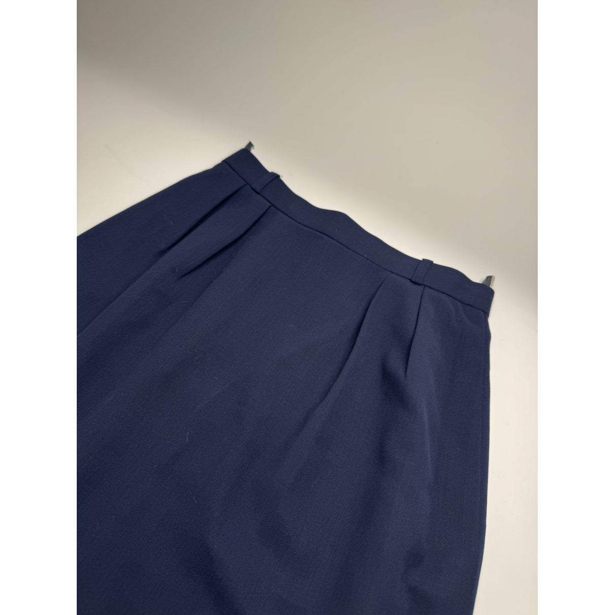 Dior Navy Wool Skirt image 2