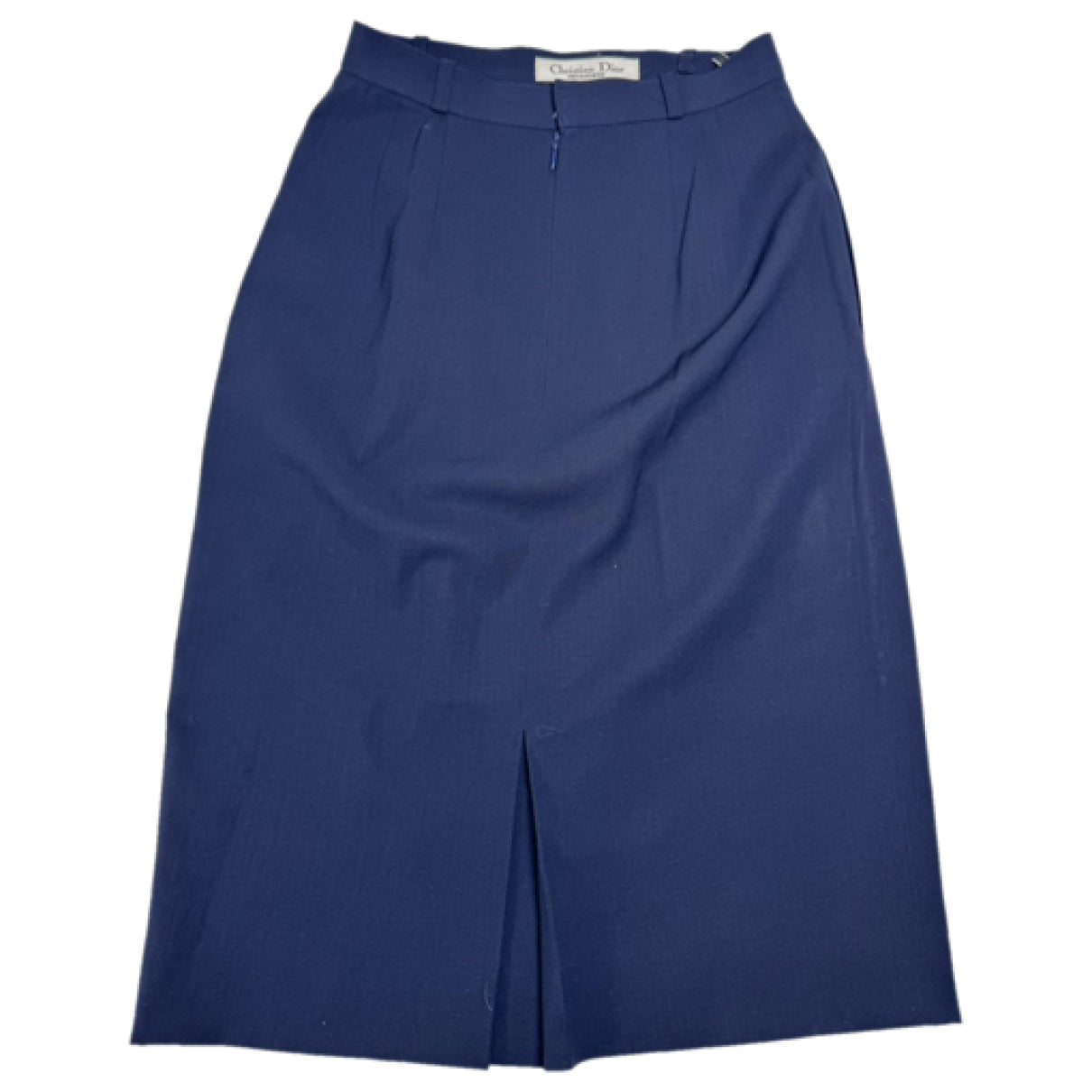 Dior Navy Wool Skirt image 3
