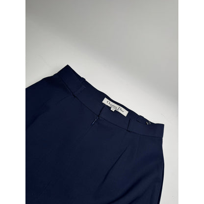 Dior Navy Wool Skirt image 4