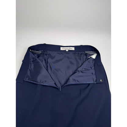Dior Navy Wool Skirt image 5