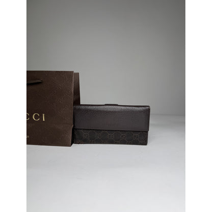 Gucci GG Blooms Brown Leather Wallet image 2