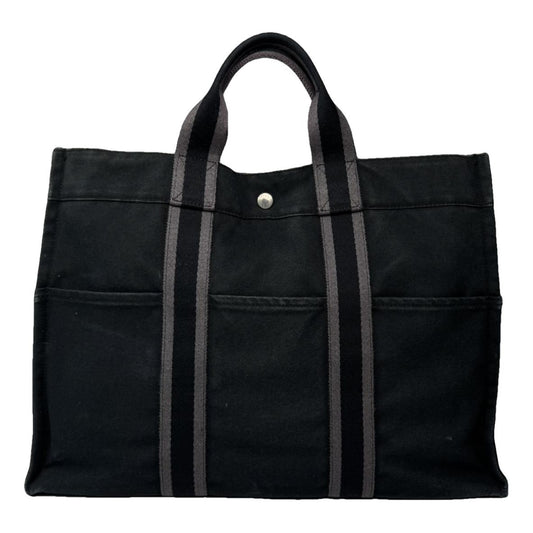 Hermès Black Cotton Handbag image 1