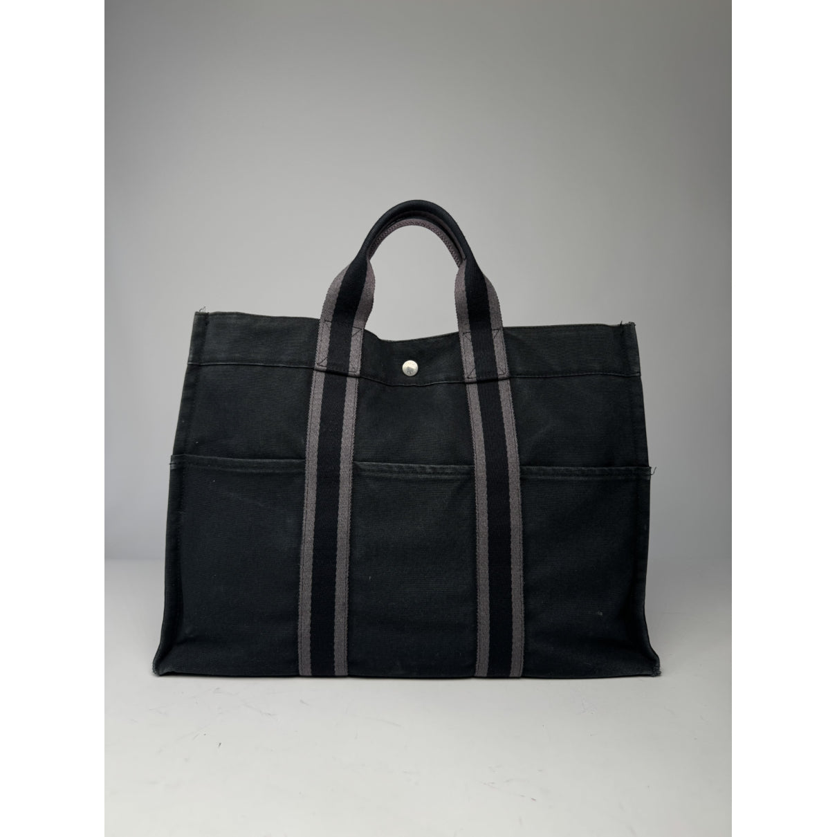 Hermès Black Cotton Handbag image 3