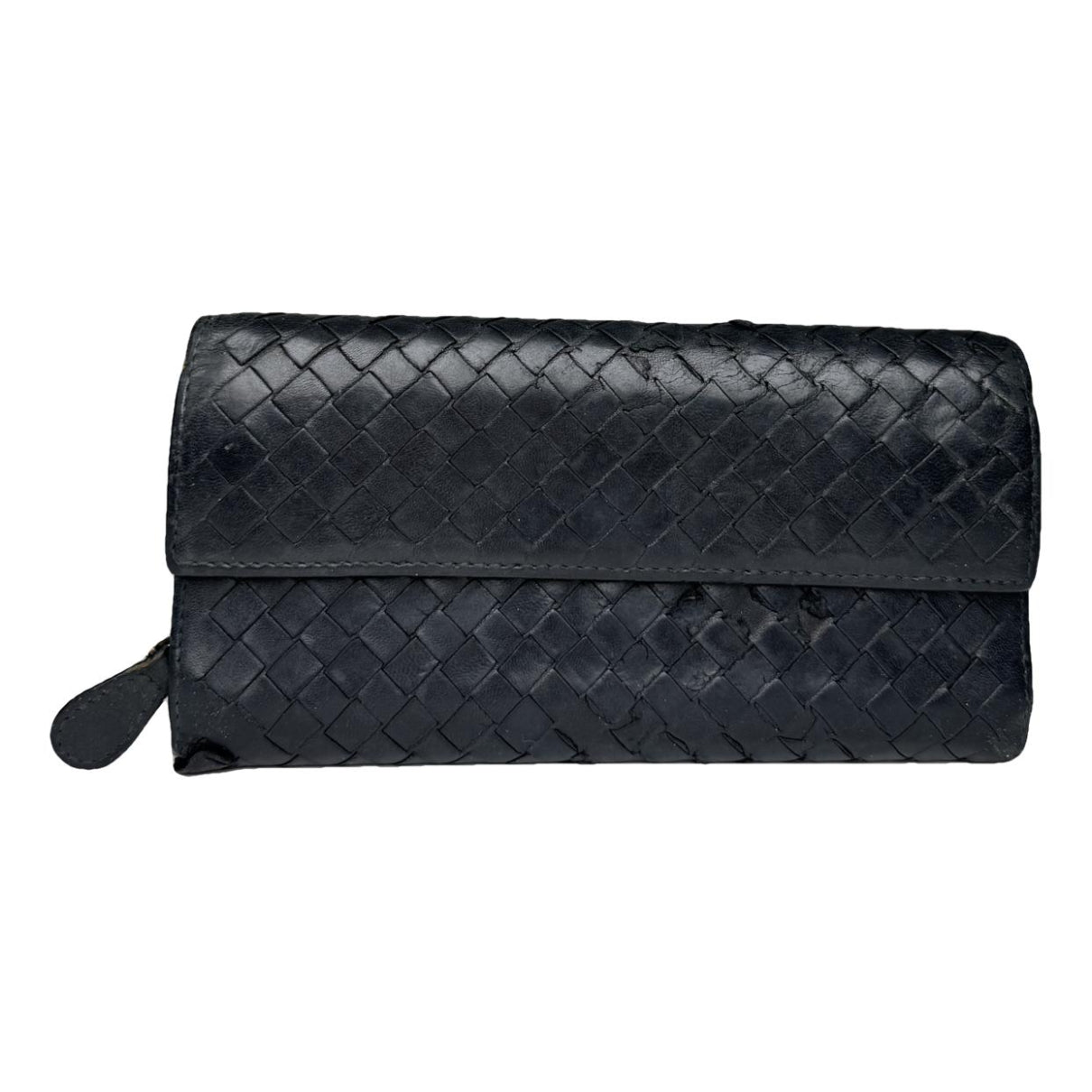 Bottega Veneta Black Leather Wallet image 1