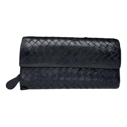 Bottega Veneta Black Leather Wallet image 1