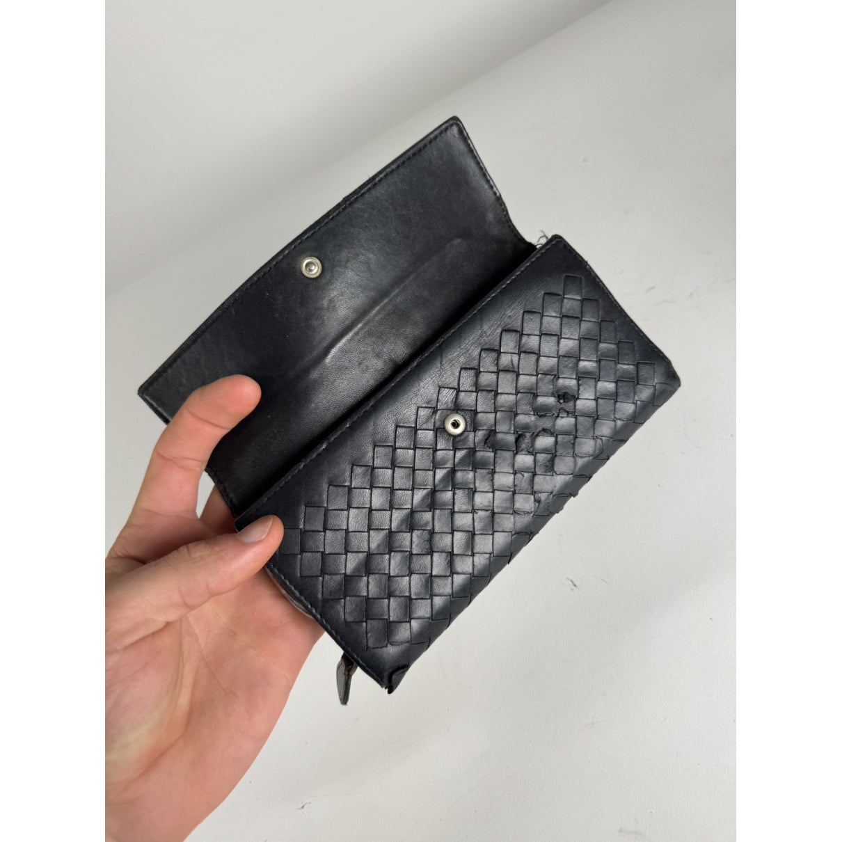 Bottega Veneta Black Leather Wallet image 3