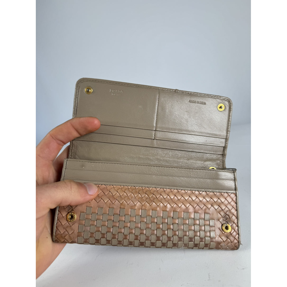 Prada Brown Leather Wallet image 3