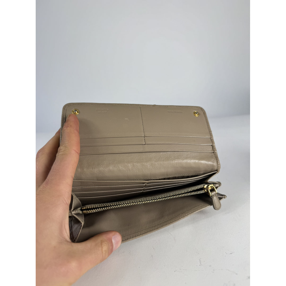 Prada Brown Leather Wallet image 5