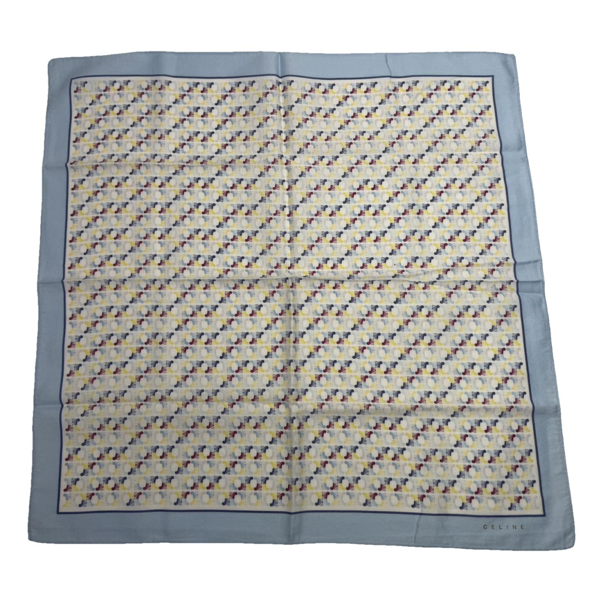 Celine Blue Silk Scarf image 1