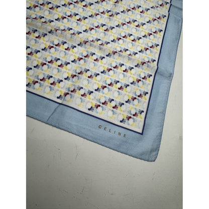 Celine Blue Silk Scarf image 2