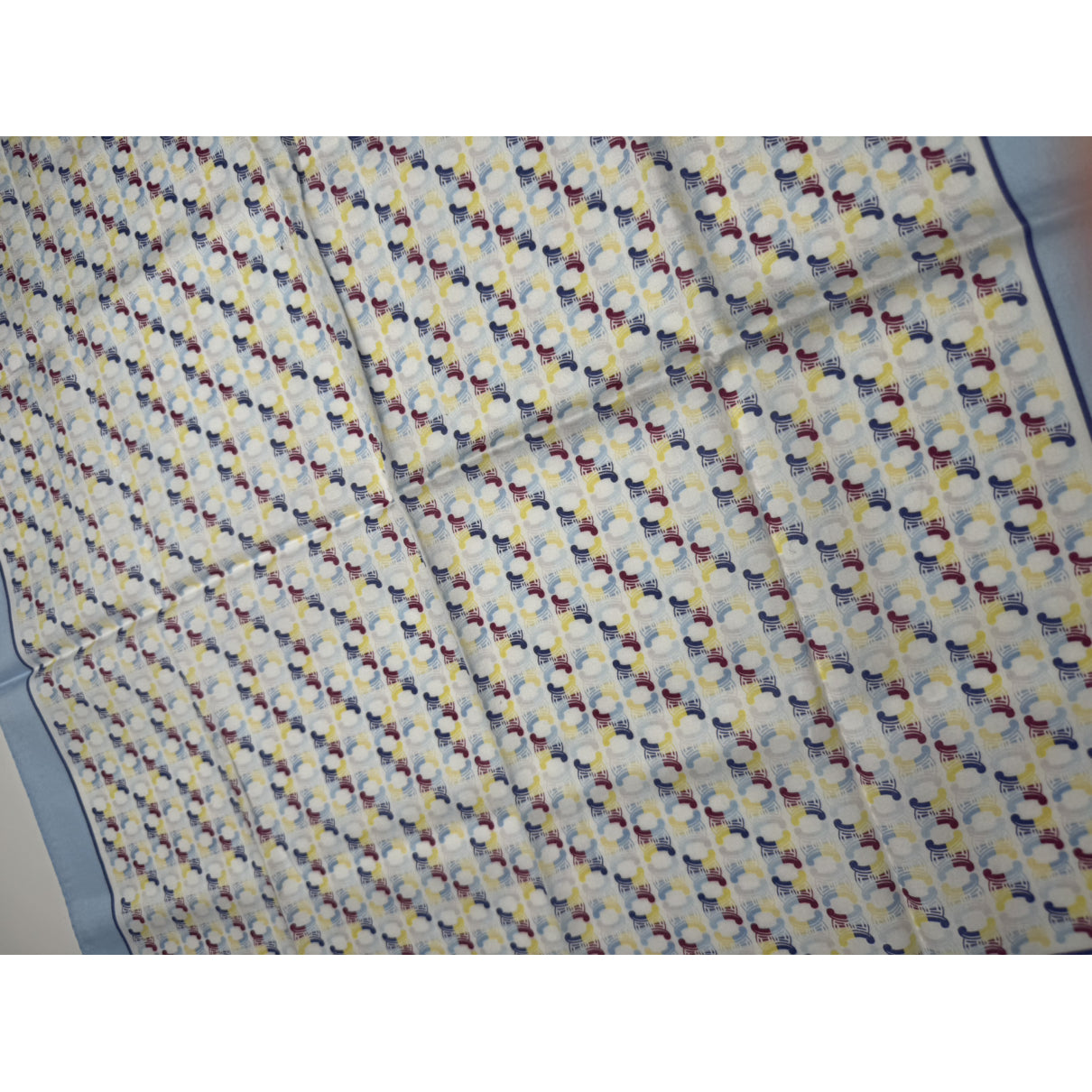 Celine Blue Silk Scarf image 3