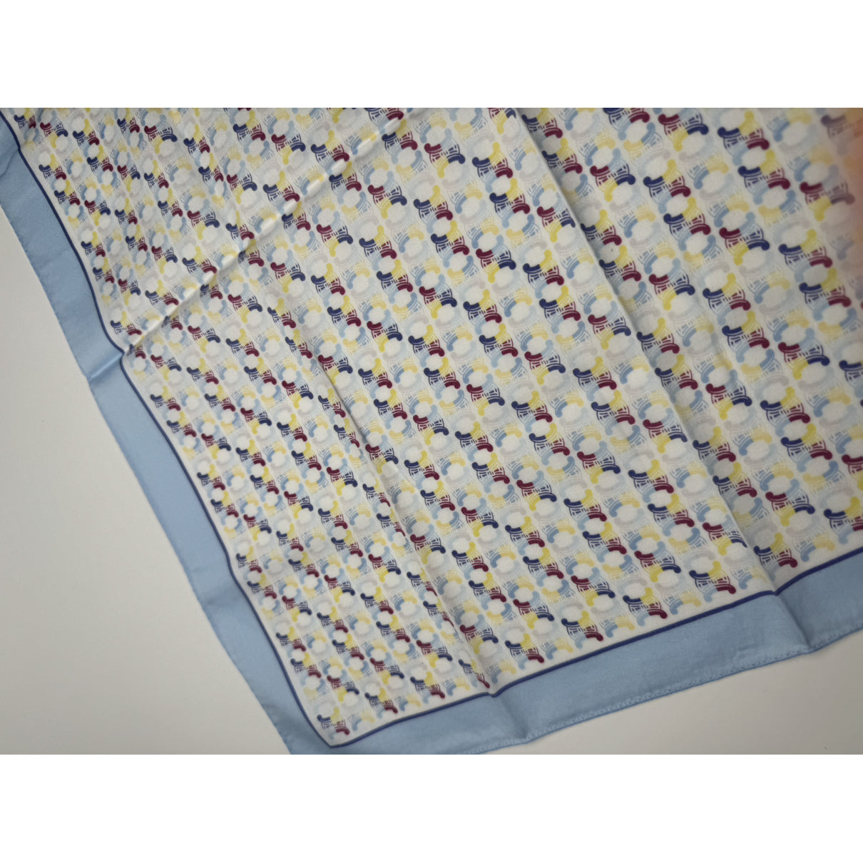 Celine Blue Silk Scarf image 4