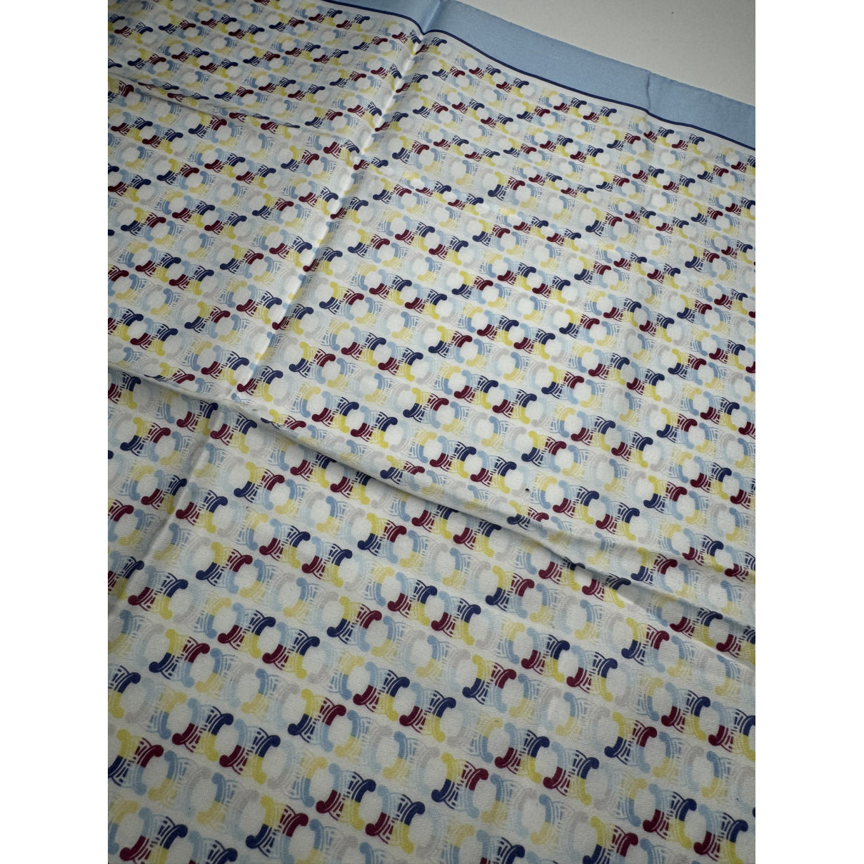 Celine Blue Silk Scarf image 5