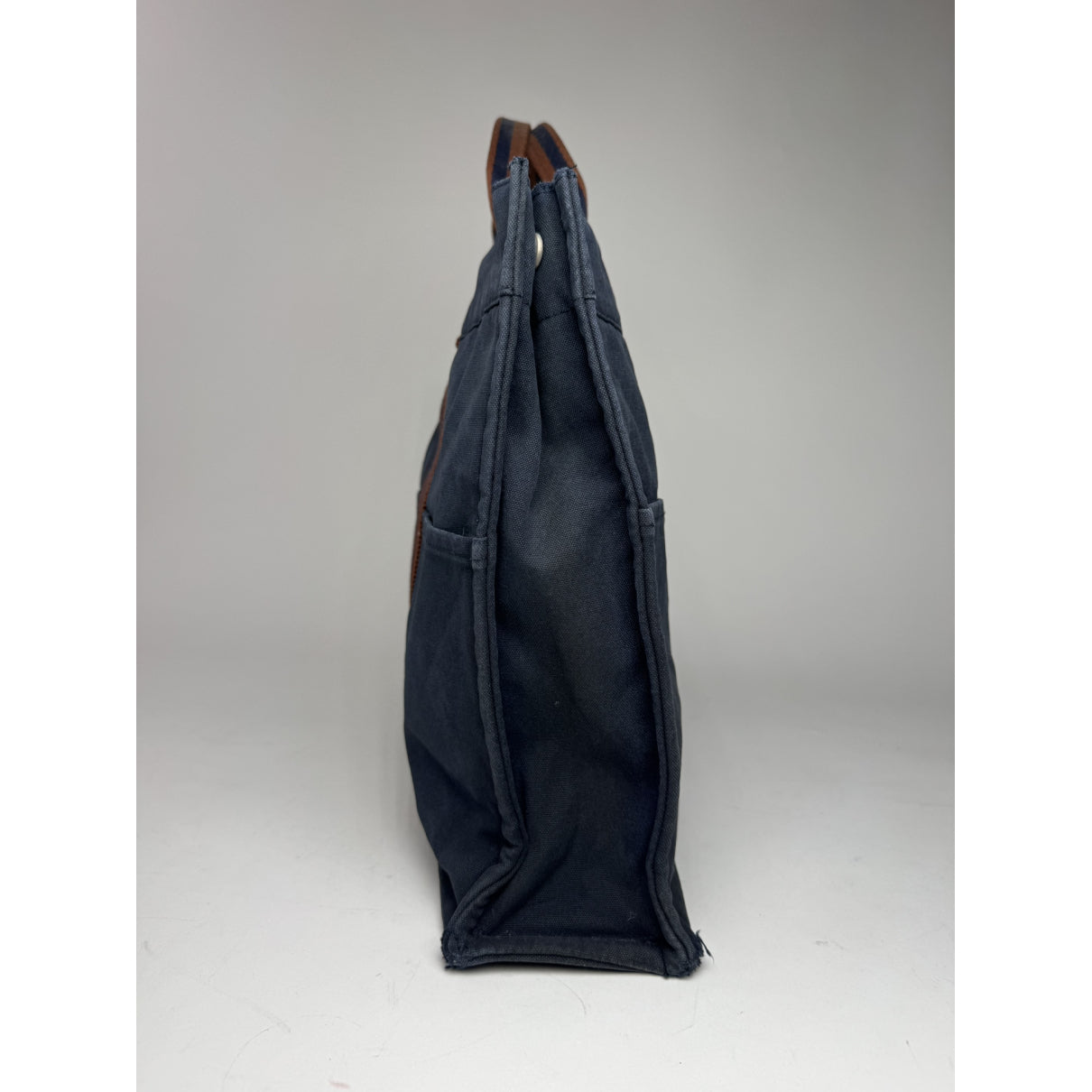 Hermès Navy Cotton Handbag image 2