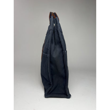 Hermès Navy Cotton Handbag image 2