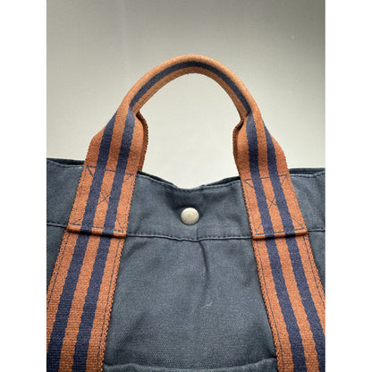 Hermès Navy Cotton Handbag image 3