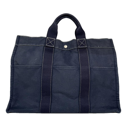 Hermès Navy Cotton Handbag image 1