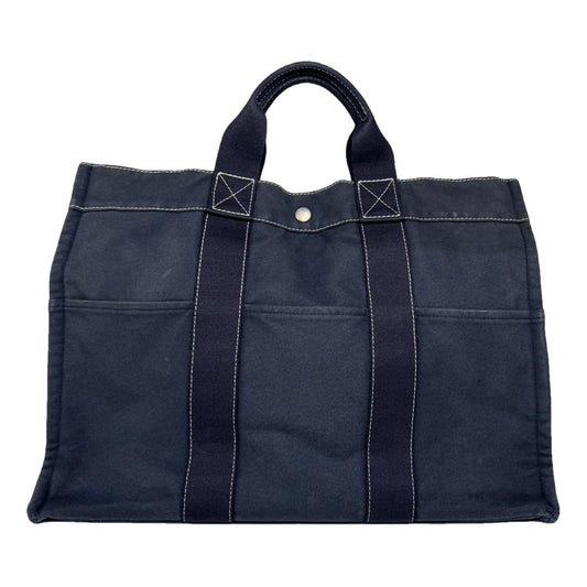 Hermès Navy Cotton Handbag image 1