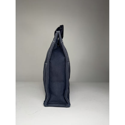 Hermès Navy Cotton Handbag image 3