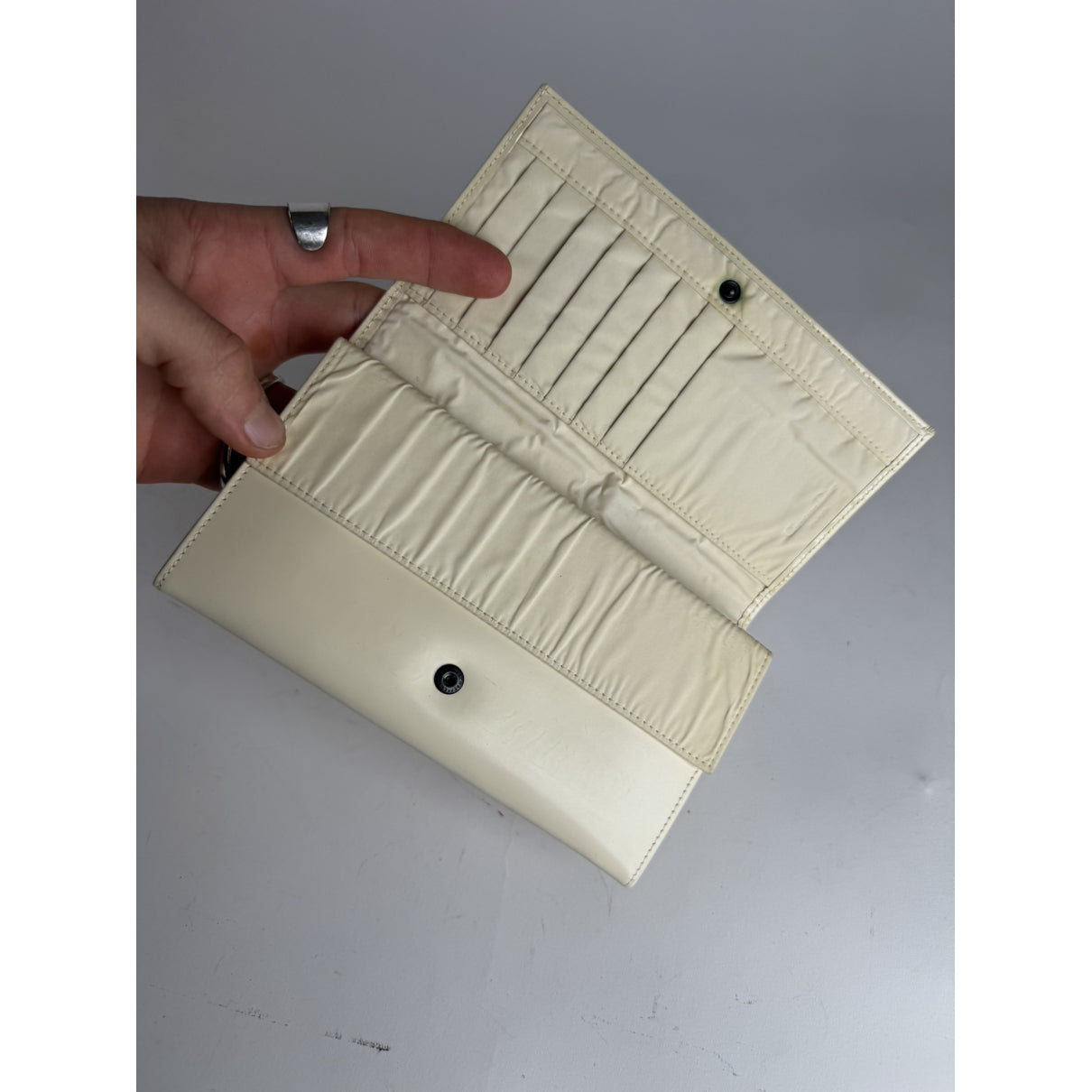 Dior Miss Dior White Patent Leather Wallet image 3