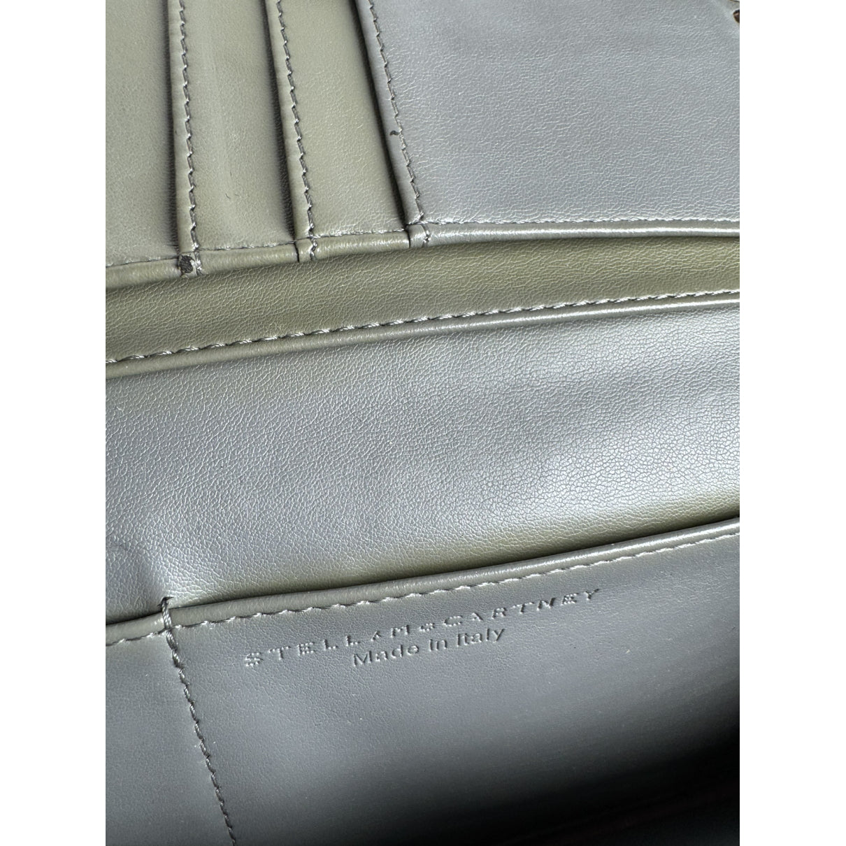 Stella McCartney Grey Leather Wallet image 5