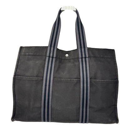 Hermès Black Cotton Travel Bag image 1