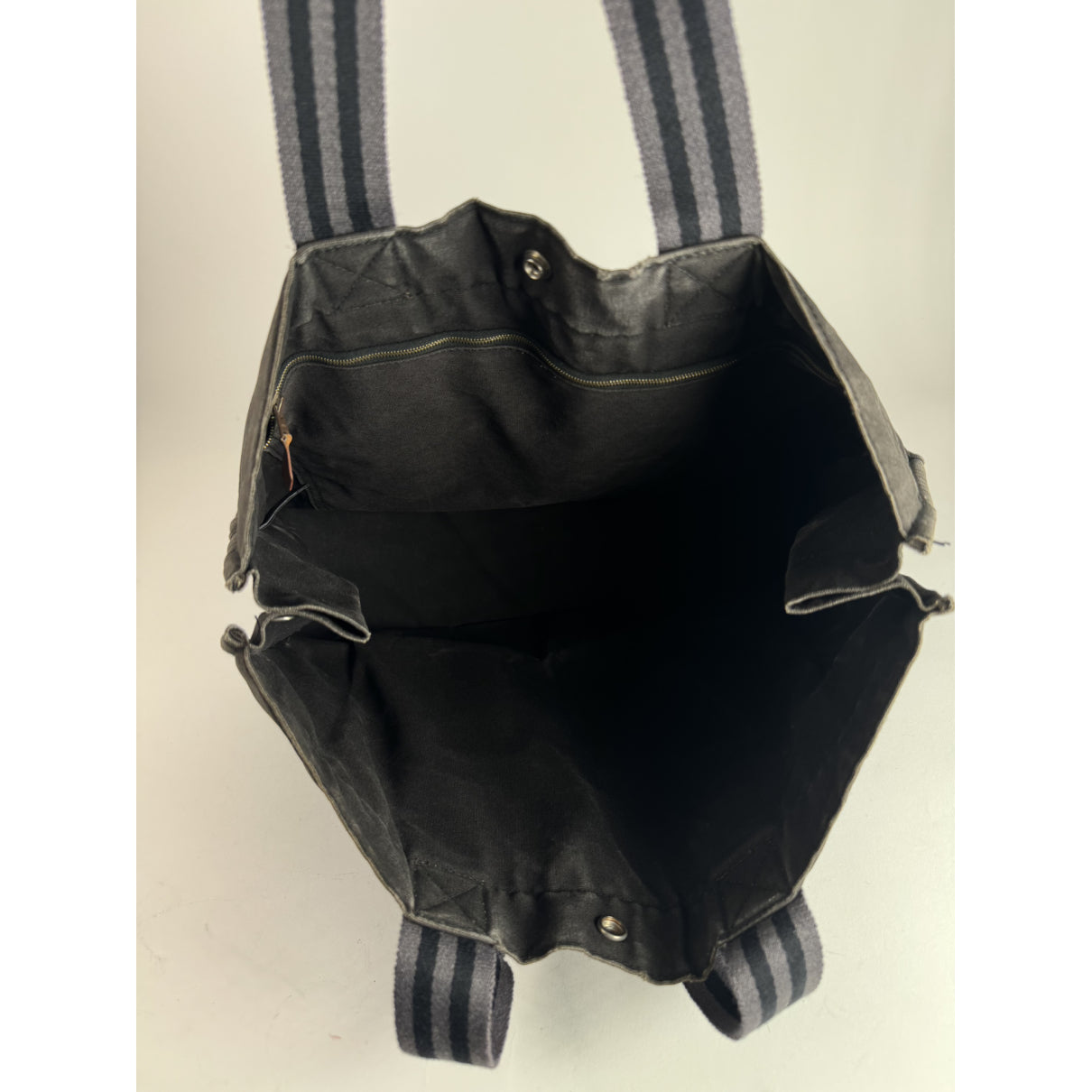 Hermès Black Cotton Travel Bag image 2