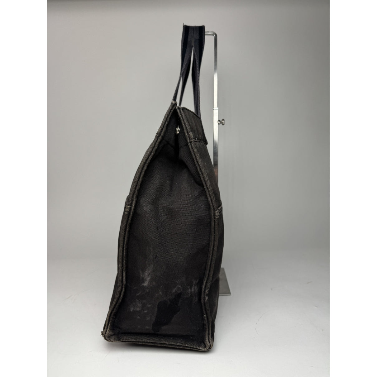 Hermès Black Cotton Travel Bag image 4