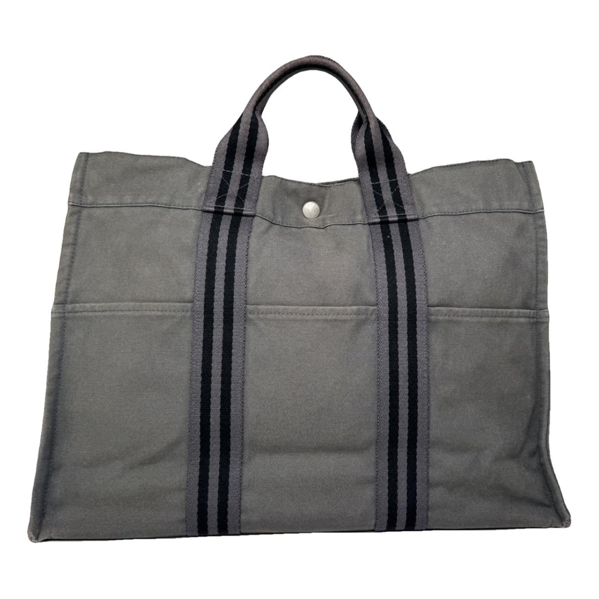 Hermès Grey Cotton Handbag image 1