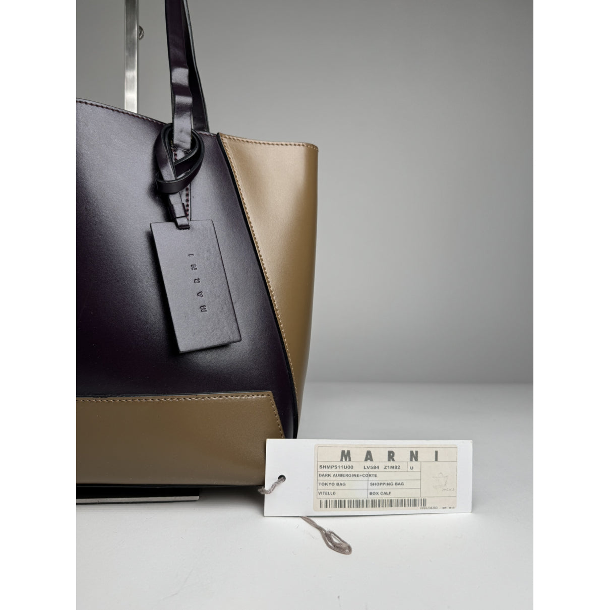 Marni Purple Leather Handbag image 2