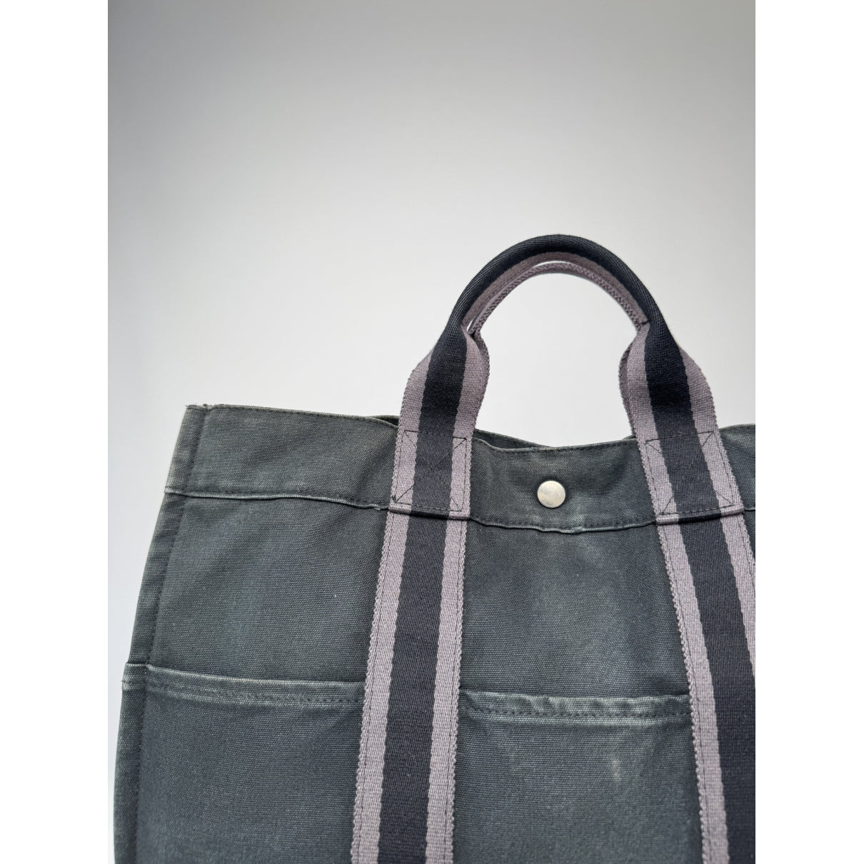 Hermès Black Cotton Handbag image 3