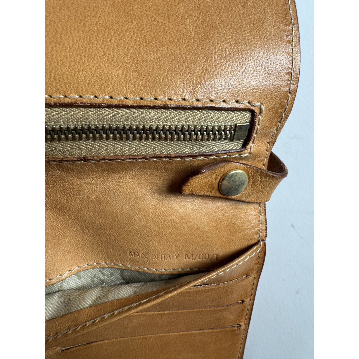 Celine Triomphe Orange Leather Handbag image 5