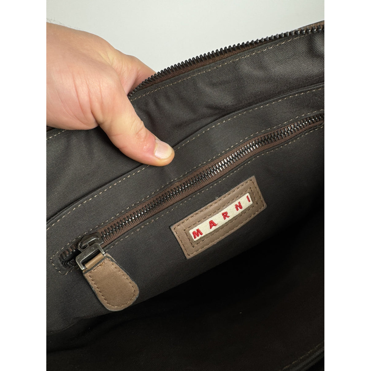 Marni Brown Fur Handbag image 3