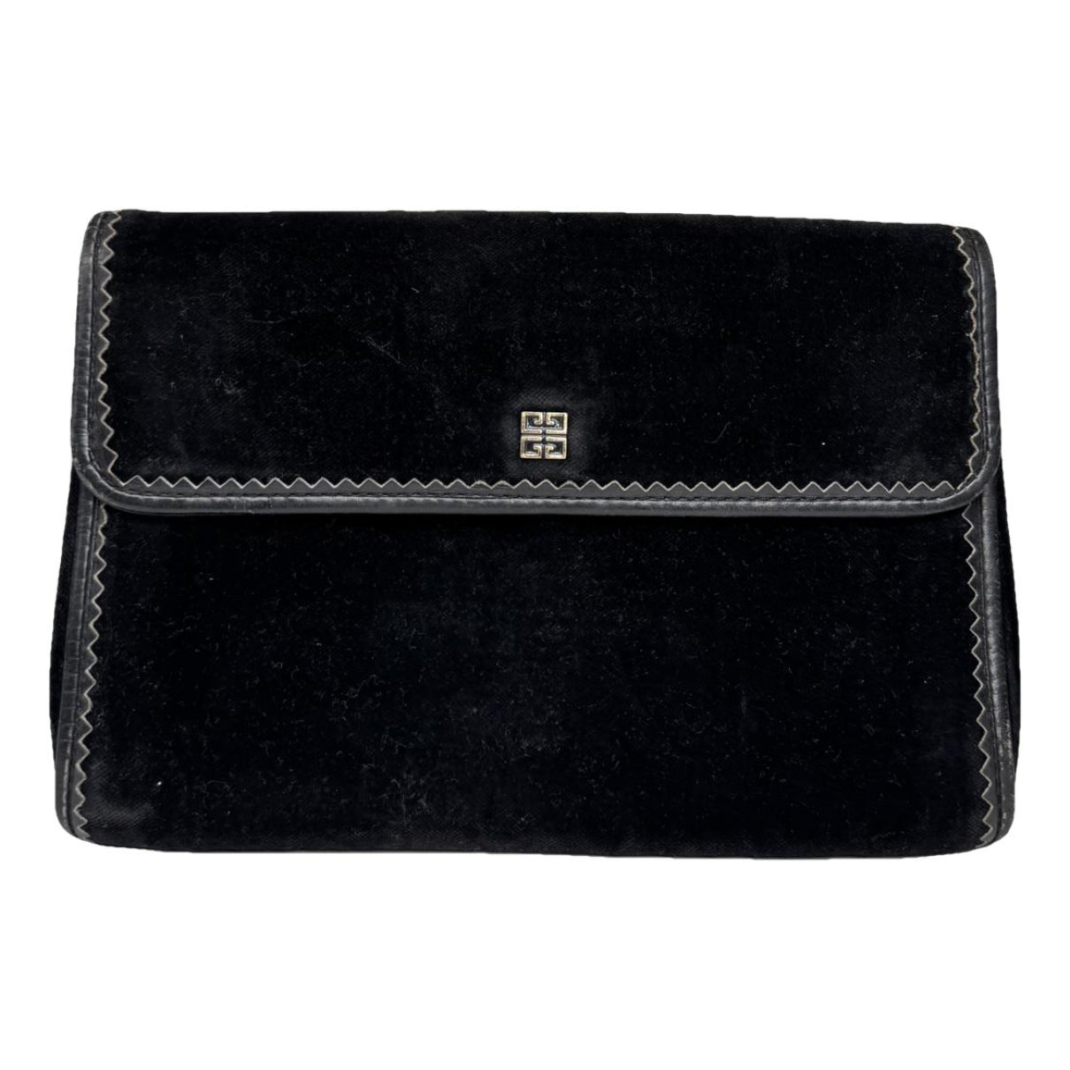 Givenchy Bow Cut Black Leather Clutch Bag image 1