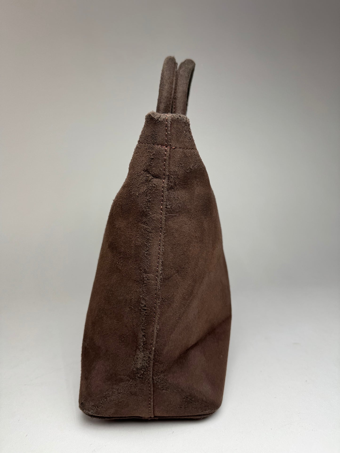 Vintage Balenciaga Suede Bag Brown