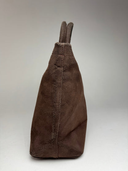 Vintage Balenciaga Suede Bag Brown