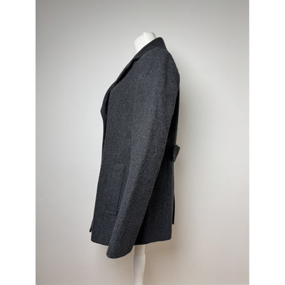 Burberry Kensington Anthracite Wool Trench Coat image 2