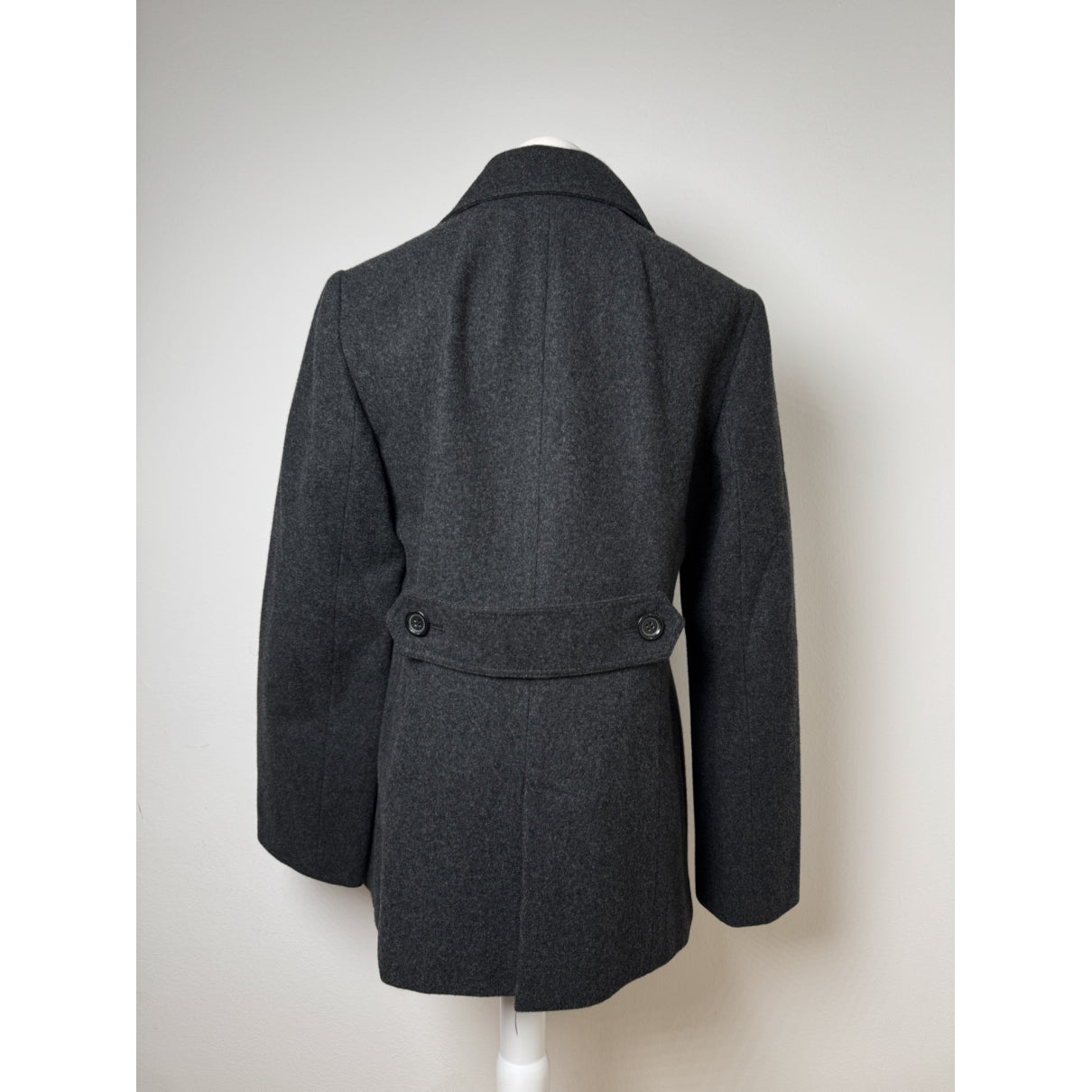 Burberry Kensington Anthracite Wool Trench Coat image 3